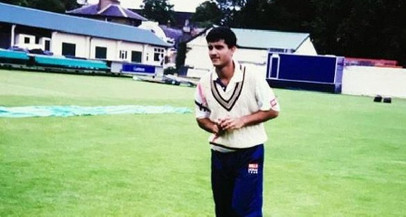 Ganguly shares 96′ debut training photo on social media